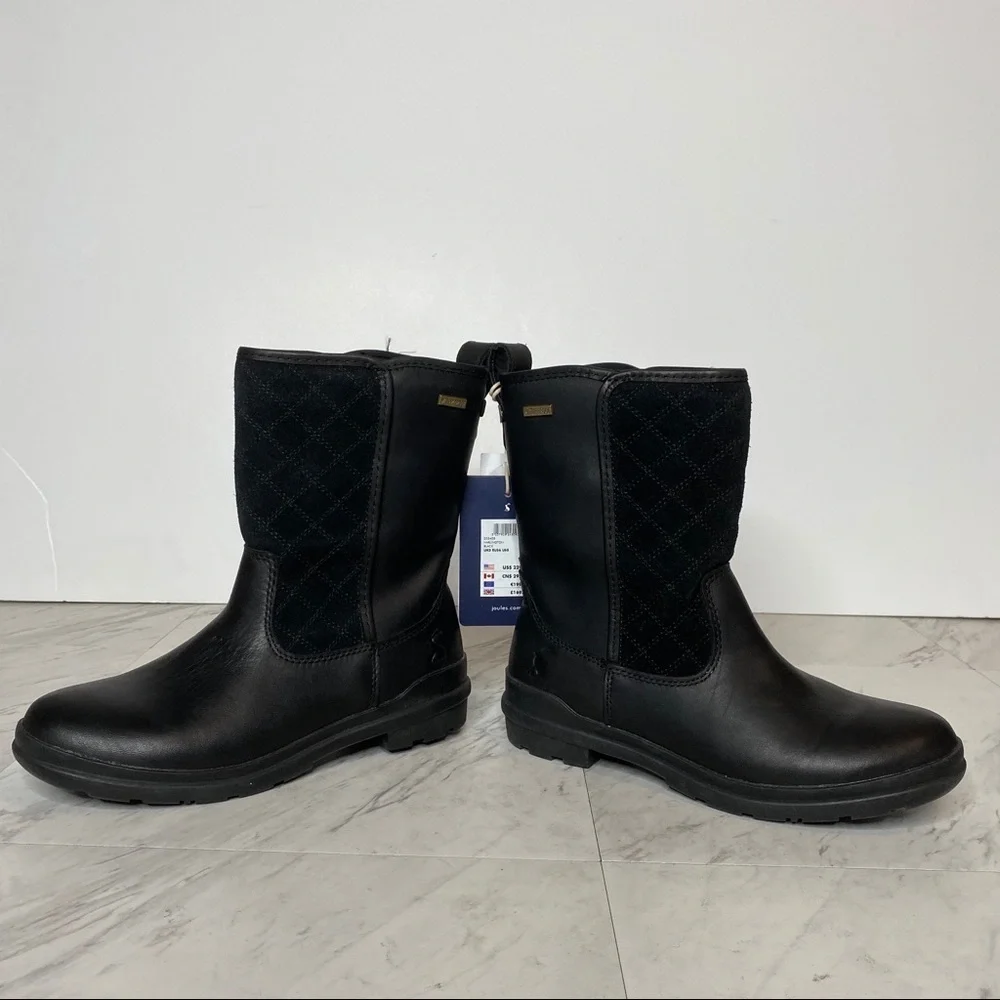 NWT! Joules Harlington Black Snow Boot 5 - Picture 5 of 13